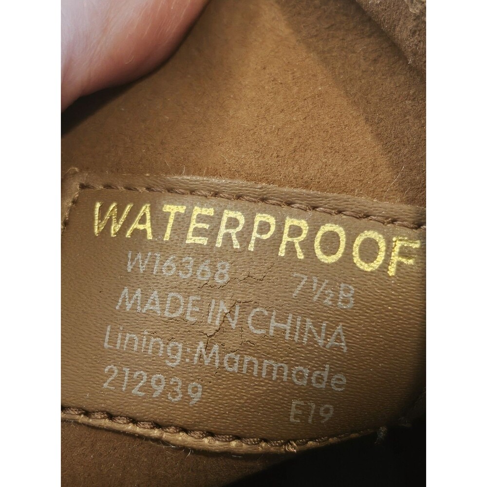 Cole Haan Grand.ØS Zerogrand Waterproof Brown Suede Ankle Bootie Zip 7.5B - Picture 6 of 6